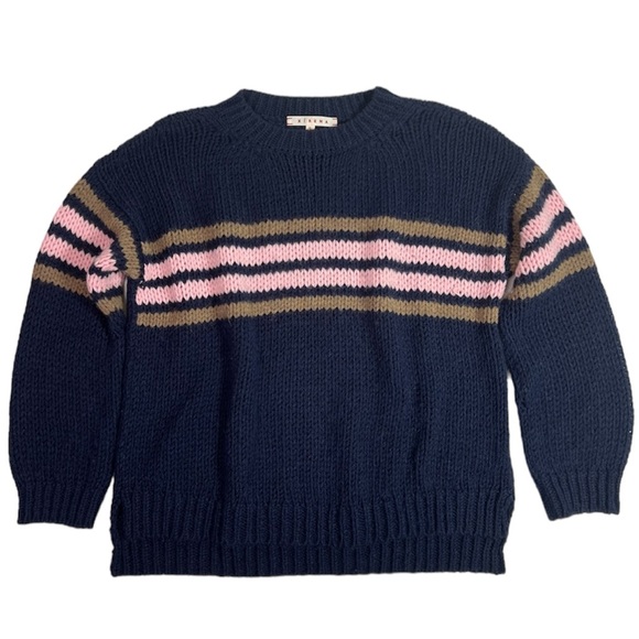 XIRENA Whistler Apres Ski Sweater Alpaca Blend Navy Size Small - Picture 3 of 9